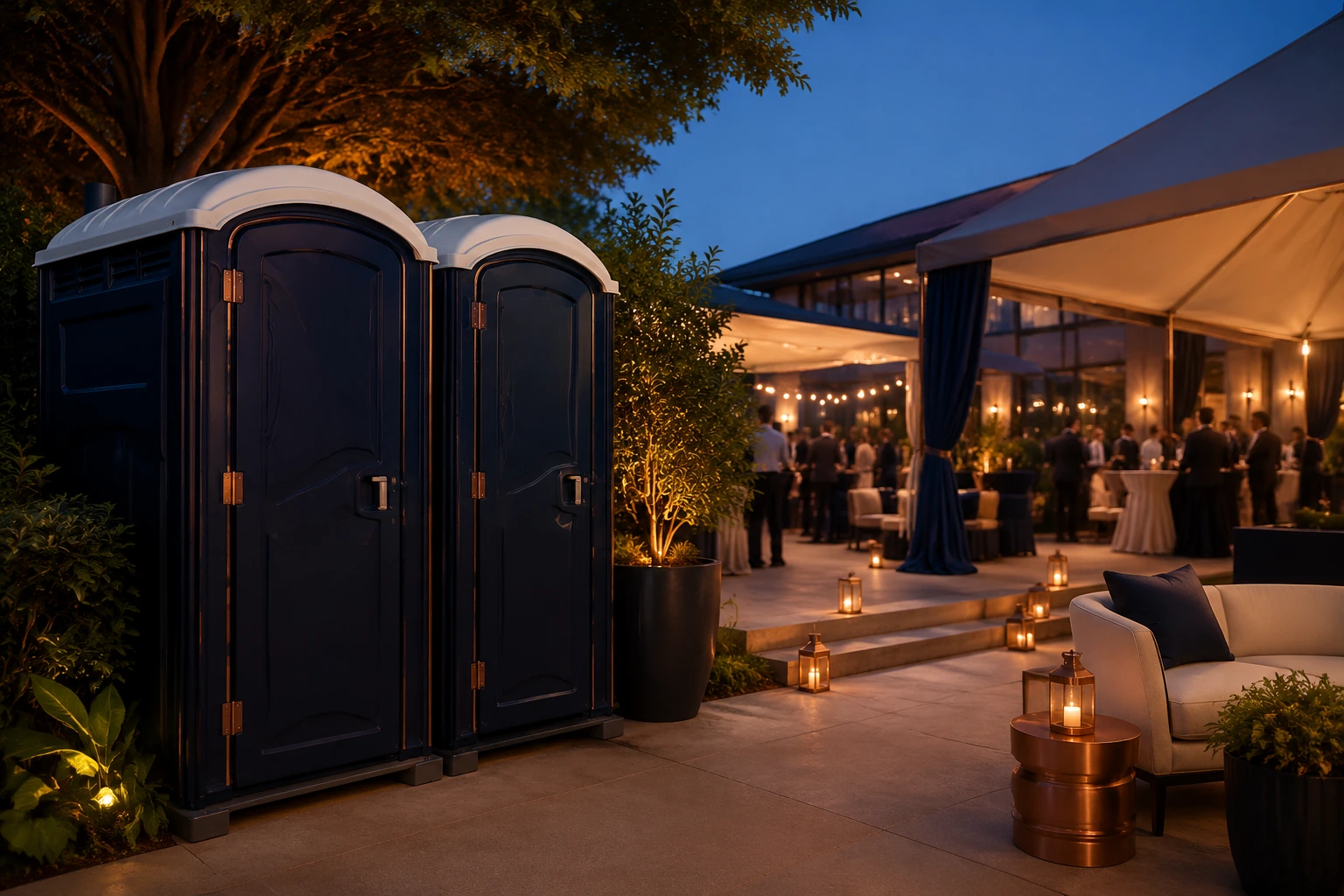 Portable restroom rental planning for Greene, ME