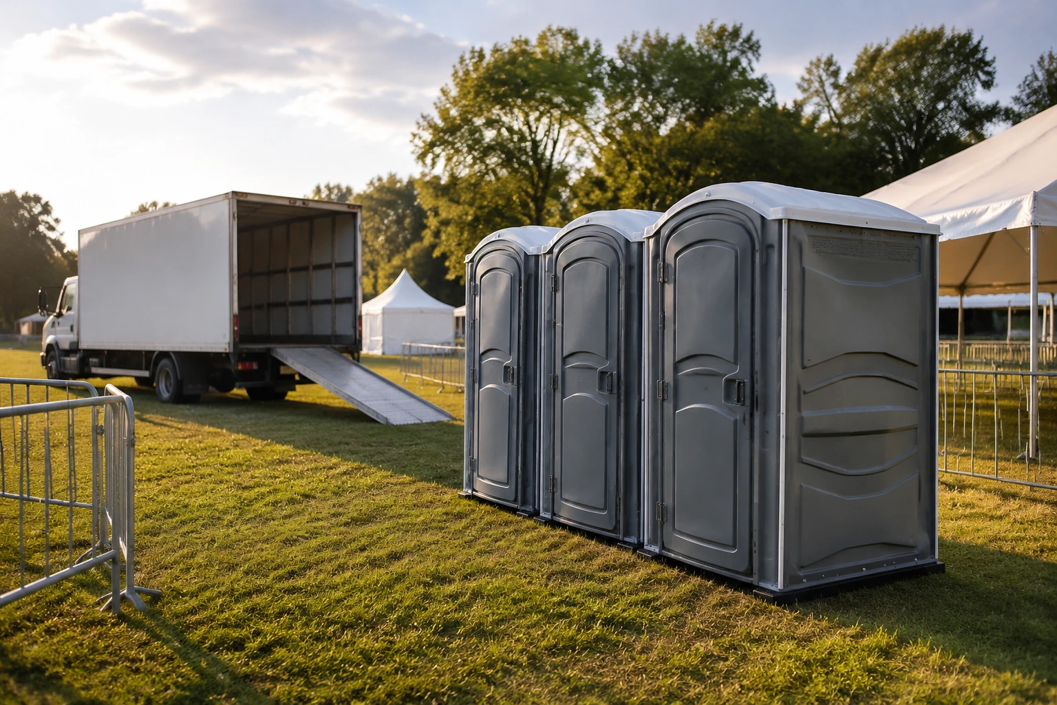 Portable restroom rental planning for Durham, ME